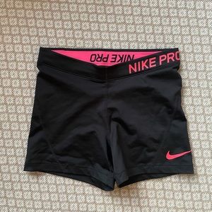Nike Pro 3” short - back with neon pink accent